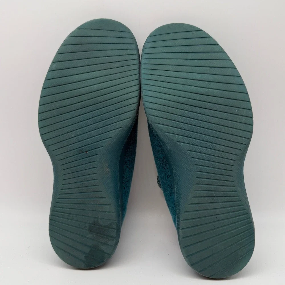 Allbirds Wool Runner Women Size 7 Teal Blue Sustainable Merino Wool Sneakers